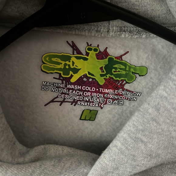 Grey Spider hoodie (Sp5der) - Picture 2 of 2